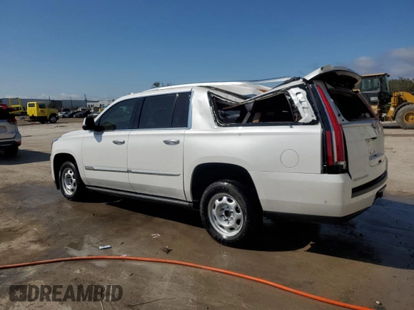 2019 Cadillac Escalade ESV Platinum z VIN 1GYS4KKJ5KR184374, wystawiony jako Copart lot #44376095 z przebiegiem 81 682 mil mil oraz Nie do naprawy • Non repairable. Historia ofert i sprzedaży dostępna na DreamBid. Obrazek 2.