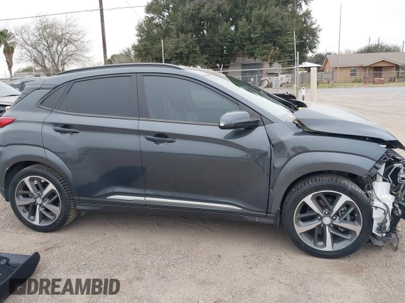2019 Hyundai Kona Limited with VIN KM8K33A51KU355200, listed as a IAAI auction lot 41577081 with 14,718 mi miles. Bid and sale history available at carsss.com. Image 14.