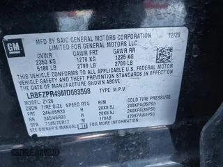 2021 Buick Envision Essence with VIN LRBFZPR49MD083598, listed as a IAAI auction lot 40905743 with 48,845 mi miles and . Bid and sale history available at DreamBid. Image 9.
