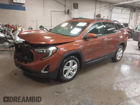 2019 GMC Terrain SLE z VIN 3GKALTEX0KL234782, wystawiony jako IAAI lot #41924354 z przebiegiem 128 732 mil mil oraz . Historia ofert i sprzedaży dostępna na DreamBid. Obrazek 2.