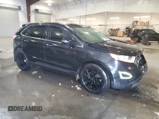 2015 Ford Edge Titanium with VIN 2FMTK4K82FBC34158, listed as a Copart auction lot 44114675 with 146,139 mi miles and Salvage Title. Bid and sale history available at carsss.com. Image 4.
