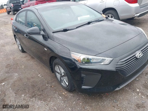 2017 Hyundai Ioniq Hybrid Blue with VIN KMHC65LC2HU048632, listed as a IAAI auction lot 41830626 with 152,672 mi miles. Bid and sale history available at carsss.com. Image 1.