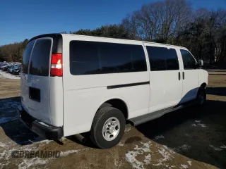 2023 Chevrolet Express Passenger LS z VIN 1GAZGNFP7P1234198, wystawiony jako Copart lot #85733764 z przebiegiem 18 464 mil mil oraz Nie do naprawy • Non repairable. Historia ofert i sprzedaży dostępna na DreamBid. Obrazek 3.
