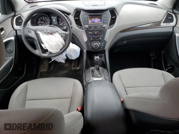 2017 Hyundai Santa Fe 2.4L z VIN 5NMZTDLB1HH036584, wystawiony jako Copart lot #56033815 z przebiegiem 56 003 mil mil oraz Szkoda całkowita • Salvage title. Historia ofert i sprzedaży dostępna na DreamBid. Obrazek 8.