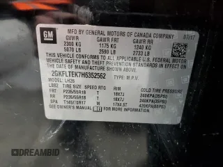 2017 GMC Terrain SLE with VIN 2GKFLTEK7H6352562, listed as a Copart auction lot 50656575 with 98,567 mi miles and Clean Title. Bid and sale history available at carsss.com. Image 13.