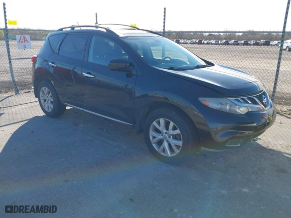 2011 Nissan Murano SV with VIN JN8AZ1MW4BW160224, listed as a IAAI auction lot 41661937 with 96,084 mi miles. Bid and sale history available at carsss.com. Image 1.