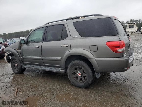 2005 Toyota Sequoia Limited with VIN 5TDBT48A95S250457, listed as a Copart auction lot 88846395 with 307,771 mi miles and Salvage Title. Bid and sale history available at carsss.com. Image 2.