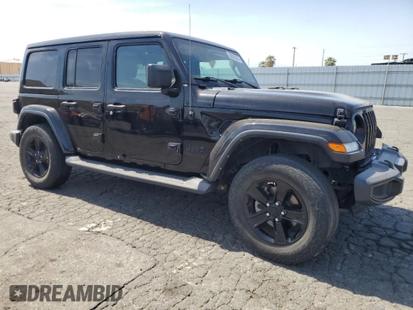 2021 Jeep Wrangler Unlimited Sahara с VIN 1C4HJXEG5MW731203, выставлен на аукционе Copart как лот 58005355 с пробегом 57 559 миль миль и Списание • Salvage title. История ставок и продаж доступна на DreamBid. Изображение 4.