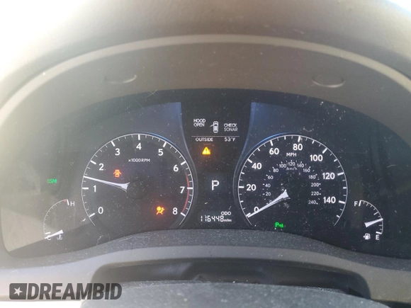 2015 Lexus RX 350 with VIN 2T2BK1BA1FC273554, listed as a Copart auction lot 53606295 with 116,448 mi miles and Clean Title. Bid and sale history available at DreamBid. Image 9.