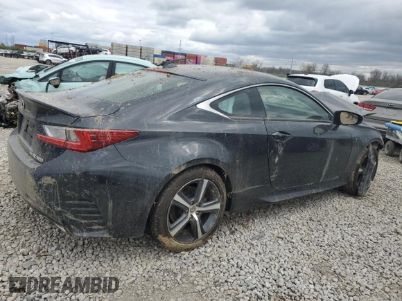 2017 Lexus RC with VIN JTHSM5BC4H5002820, listed as a Copart auction lot 52691995 with 60,560 mi miles and Salvage Title. Bid and sale history available at carsss.com. Image 3.