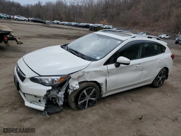 2022 Subaru Impreza Premium with VIN 4S3GTAD60N3725257, listed as a Copart auction lot 47446875 with 106,902 mi miles and Salvage Title. Bid and sale history available at carsss.com. Image 1.