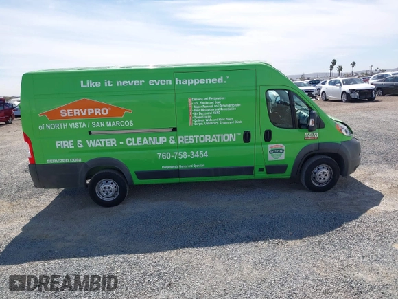 2016 Ram ProMaster Cargo with VIN 3C6URVJG0GE105923, listed as a IAAI auction lot 41670716 with 150,321 mi miles and . Bid and sale history available at DreamBid. Image 13.
