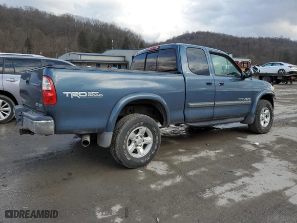 2005 Toyota Tundra SR5 with VIN 5TBBT44125S472398, listed as a Copart auction lot 46995405 with 91,658 mi miles and Salvage Title. Bid and sale history available at carsss.com. Image 3.
