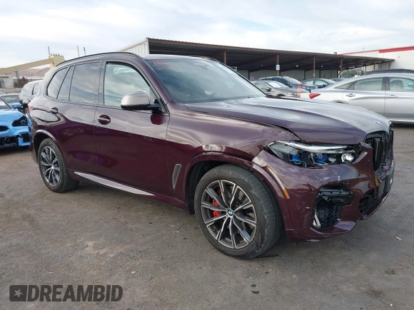2021 BMW X5 M50i with VIN 5UXJU4C04M9G03418, listed as a IAAI auction lot 40705167 with 24,073 mi miles and . Bid and sale history available at DreamBid. Image 1.