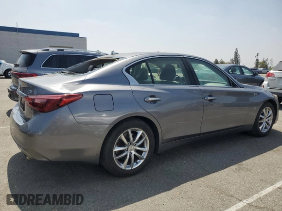 2018 Infiniti Q50 Luxe with VIN JN1EV7AP6JM364691, listed as a Copart auction lot 61680685 with 103,370 mi miles and Salvage title. Bid and sale history available at DreamBid. Image 3.