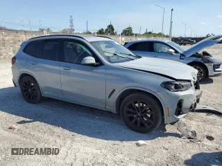2024 BMW X3 xDrive30i with VIN 5UX53DP06R9U94835, listed as a Copart auction lot 48627865 with 0 mi miles and Salvage Title. Bid and sale history available at carsss.com. Image 4.