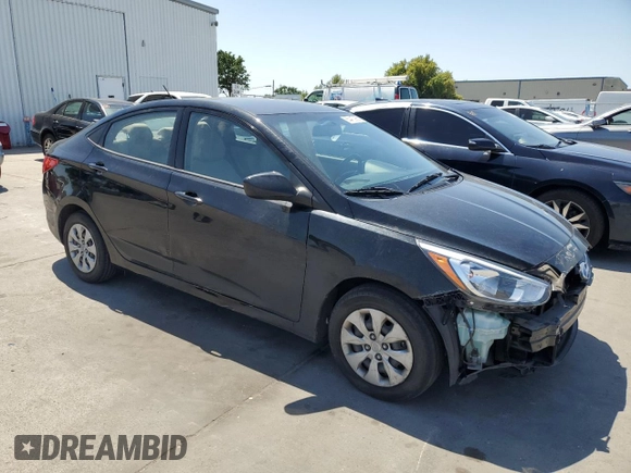 2017 Hyundai Accent SE with VIN KMHCT4AE4HU245762, listed as a Copart auction lot 55412985 with 74,166 mi miles and Salvage Title. Bid and sale history available at carsss.com. Image 4.
