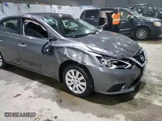 2019 Nissan Sentra S with VIN 3N1AB7AP8KY257860, listed as a Copart auction lot 88634925 with 54,543 mi miles and Salvage Title. Bid and sale history available at carsss.com. Image 10.