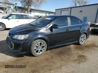 2020 Chevrolet Sonic LT with VIN 1G1JD5SB1L4144070, listed as a Copart auction lot 52146905 with 104,380 mi miles and Salvage title. Bid and sale history available at DreamBid. Image 1.
