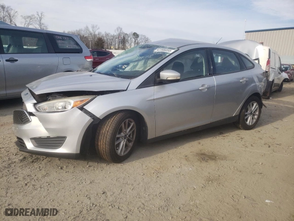2017 Ford Focus SE with VIN 1FADP3F23HL327032, listed as a Copart auction lot 42398055 with 123,453 mi miles and Salvage Title. Bid and sale history available at carsss.com. Image 1.