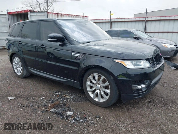 2016 Land Rover Range Rover Sport V6 Diesel HSE with VIN SALWR2KFXGA583834, listed as a IAAI auction lot 41882049 with 123,235 mi miles. Bid and sale history available at carsss.com. Image 1.