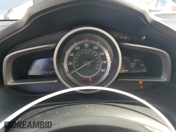 2016 Mazda 3 i Sport with VIN JM1BM1U76G1328540, listed as a Copart auction lot 50189785 with 134,642 mi miles and Salvage Title. Bid and sale history available at DreamBid. Image 9.