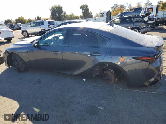 2024 Lexus IS with VIN JTHAP1D20R5005277, listed as a Copart auction lot 79099864 with 6,297 mi miles and Salvage Title. Bid and sale history available at carsss.com. Image 2.