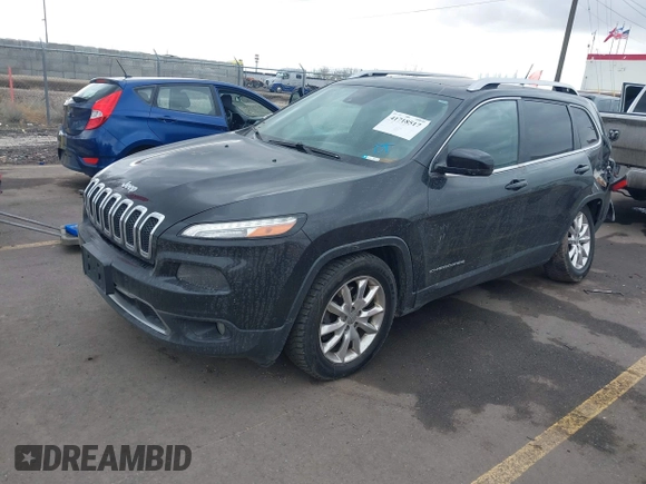 2014 Jeep Cherokee Limited with VIN 1C4PJLDS7EW283526, listed as a IAAI auction lot 41718517 with 129,868 mi miles. Bid and sale history available at carsss.com. Image 17.