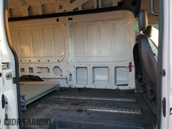 2020 Ford Transit Cargo with VIN 1FTBW1X84LKA64821, listed as a Copart auction lot 43793575 with 54,830 mi miles and Salvage title. Bid and sale history available at DreamBid. Image 11.