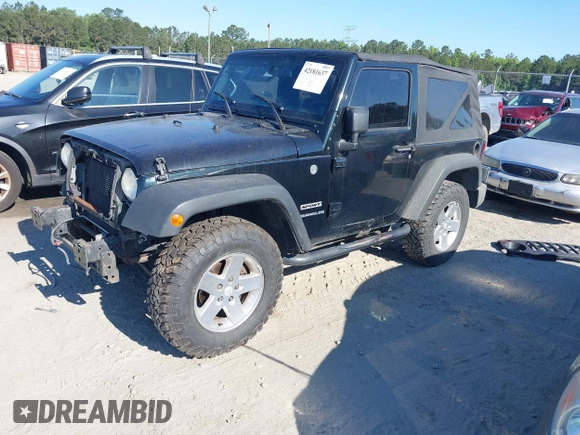 2012 Jeep Wrangler Sport with VIN 1C4AJWAG0CL247103, listed as a IAAI auction lot 42181637 with 159,003 mi miles and . Bid and sale history available at DreamBid. Image 18.