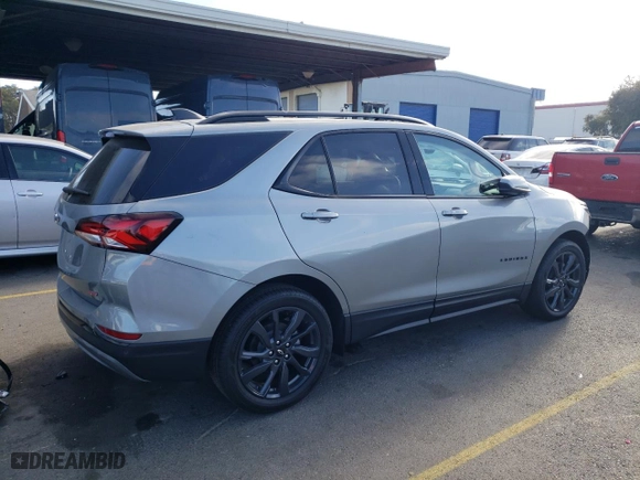 2024 Chevrolet Equinox RS with VIN 3GNAXMEG8RS235949, listed as a Copart auction lot 76838814 with 2,170 mi miles and Salvage Title. Bid and sale history available at carsss.com. Image 3.