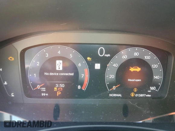 2024 Acura Integra w/A-Spec Package with VIN 19UDE4H33RA007915, listed as a Copart auction lot 60478095 with 15,897 mi miles and Salvage title. Bid and sale history available at DreamBid. Image 9.