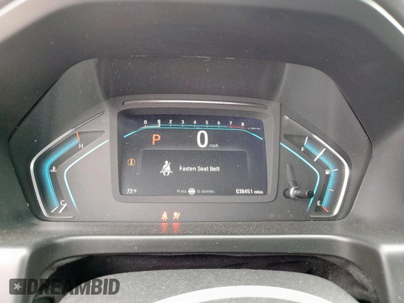 2019 Honda Odyssey EX-L with VIN 5FNRL6H74KB069409, listed as a Copart auction lot 55493135 with 38,451 mi miles and Salvage Title. Bid and sale history available at carsss.com. Image 9.