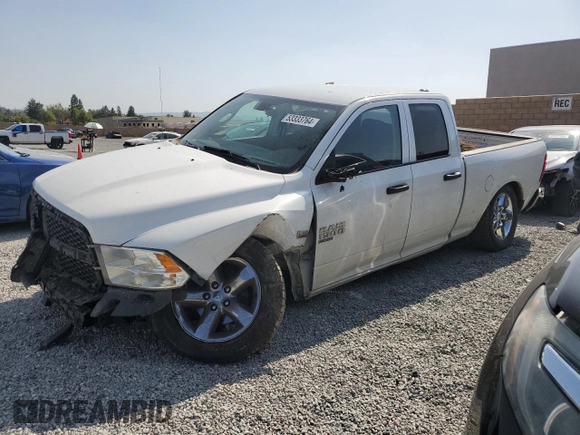 2019 Ram 1500 Classic Express with VIN 1C6RR6FT9KS730845, listed as a Copart auction lot 53333764 with 131,216 mi miles and Salvage Title. Bid and sale history available at carsss.com. Image 1.