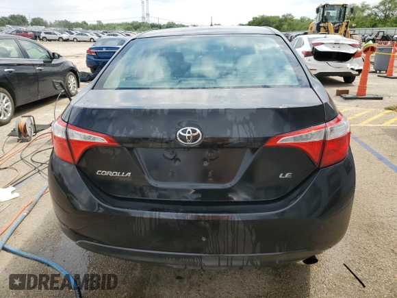 2016 Toyota Corolla L with VIN 2T1BURHE5GC489528, listed as a Copart auction lot 58780875 with 190,297 mi miles and Salvage title. Bid and sale history available at DreamBid. Image 6.