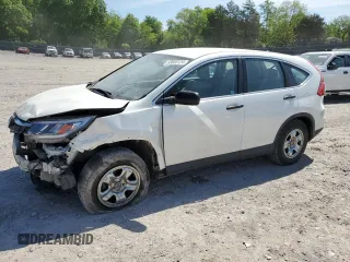 2016 Honda CR-V LX with VIN 5J6RM4H34GL040800, listed as a Copart auction lot 53055124 with 129,017 mi miles and Salvage Title. Bid and sale history available at carsss.com. Image 1.