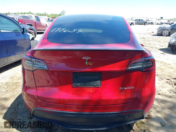 2022 Tesla Model Y Performance with VIN 7SAYGDEFXNF513951, listed as a IAAI auction lot 41986001 with 37,225 mi miles and . Bid and sale history available at DreamBid. Image 15.