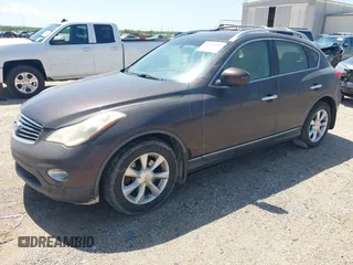 2010 Infiniti EX Journey with VIN JN1AJ0HR0AM757790, listed as a IAAI auction lot 42142688 with 182,619 mi miles. Bid and sale history available at carsss.com. Image 2.