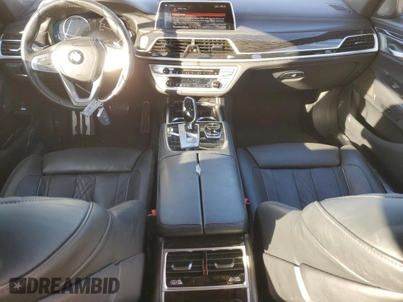 2019 BMW 7 Series 740i with VIN WBA7E2C55KB217471, listed as a Copart auction lot 37298003 with 53,293 mi miles. Bid and sale history available at carsss.com. Image 8.