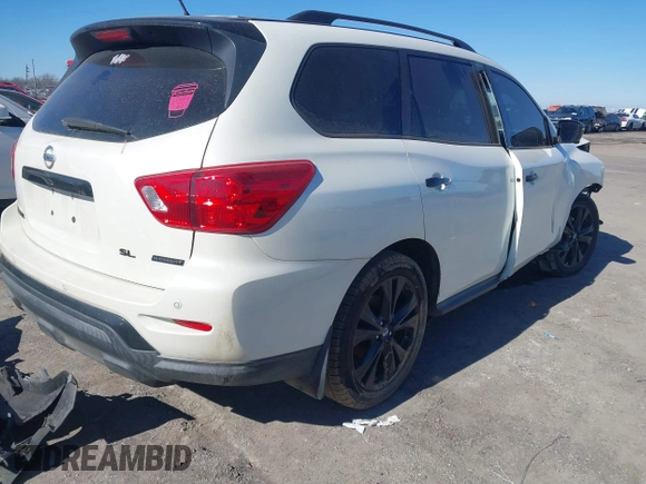 2018 Nissan Pathfinder SL with VIN 5N1DR2MN1JC632199, listed as a IAAI auction lot 41295669 with 174,477 mi miles. Bid and sale history available at carsss.com. Image 4.