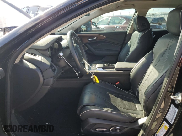 2021 Acura TLX w/Advance Package with VIN 19UUB5F66MA000591, listed as a Copart auction lot 79624574 with 18,339 mi miles and Salvage Title. Bid and sale history available at carsss.com. Image 7.