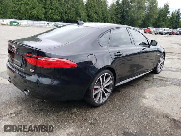 2017 Jaguar XF S with VIN SAJBG4BV0HCY46905, listed as a Copart auction lot 59182744 with 77,622 mi miles and Clean Title. Bid and sale history available at carsss.com. Image 3.