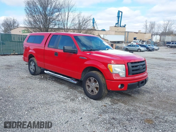 2009 Ford F-150 STX with VIN 1FTRX12WX9FA65135, listed as a IAAI auction lot 41608999 with 94,244 mi miles. Bid and sale history available at carsss.com. Image 1.