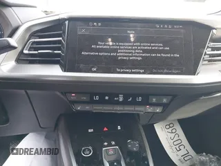 2024 Audi Q4 e-tron Premium Plus with VIN WA1LUBFZ0RP034490, listed as a IAAI auction lot 41382884 with 738 mi miles and . Bid and sale history available at DreamBid. Image 19.