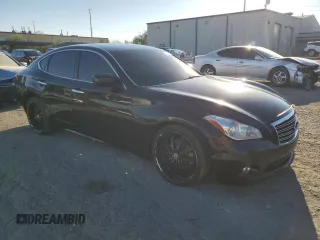 2013 Infiniti M37 with VIN JN1BY1AP9DM511467, listed as a Copart auction lot 73783654 with 220,554 mi miles and Salvage Title. Bid and sale history available at carsss.com. Image 4.