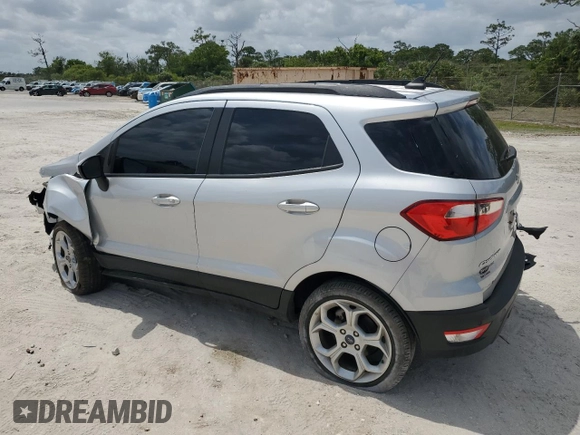 2021 Ford EcoSport SE with VIN MAJ3S2GE0MC453081, listed as a Copart auction lot 51203875 with 23,716 mi miles and Non Repairable. Bid and sale history available at carsss.com. Image 2.