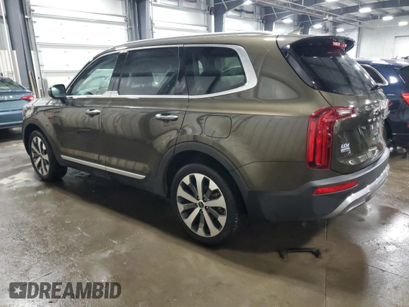 2022 Kia Telluride S with VIN 5XYP6DHCXNG285875, listed as a Copart auction lot 47602445 with 43,214 mi miles and Salvage title. Bid and sale history available at DreamBid. Image 2.