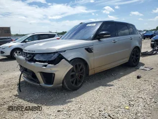 2018 Land Rover Range Rover Sport SVR with VIN SALWZ2SE9JA184718, listed as a Copart auction lot 62116664 with 89,605 mi miles and Salvage Title. Bid and sale history available at carsss.com. Image 1.