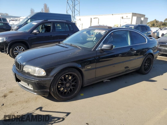 2001 BMW 3 Series 330Ci with VIN WBABN534X1JU33100, listed as a Copart auction lot 42536905 with 158,792 mi miles and Clean Title. Bid and sale history available at carsss.com. Image 1.