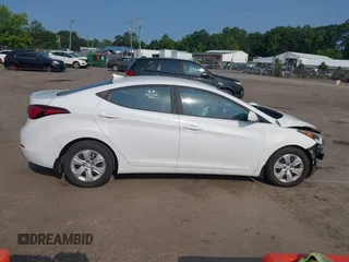 2016 Hyundai Elantra SE with VIN 5NPDH4AE9GH794201, listed as a IAAI auction lot 42391597 with 58,126 mi miles and . Bid and sale history available at DreamBid. Image 13.